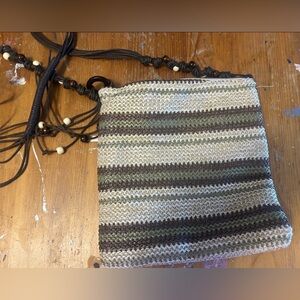 Sun ‘n’ sand accessories poly straw crossbody bag